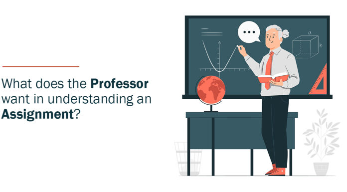 What Does The Professor Want In Understanding An Assignment? Assignment