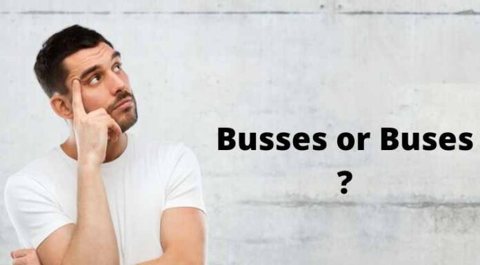 Busses or Buses – What Is The Exact Difference Between Both The Words? Busses or Buses