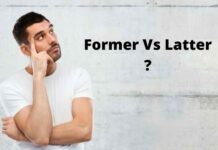 Former Vs Latter: Difference between the two Former Vs Latter