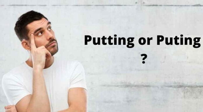 Putting or Puting – Which One Do You Consider Correct? Putting or Puting