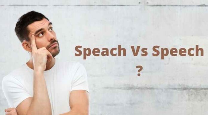 Speach Vs Speech : Which one is correct? Speach Vs Speech