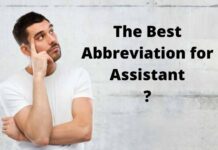 The Best Abbreviation for Assistant The Best Abbreviation for Assistant