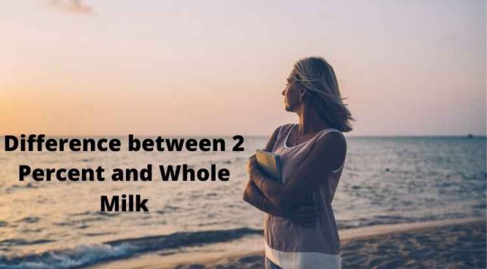 Difference between 2 Percent and Whole Milk Difference between 2 Percent and Whole Milk