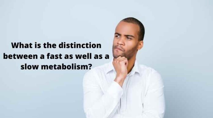 What is the distinction between a fast as well as a slow metabolism? What is the distinction between a fast as well as a slow metabolism