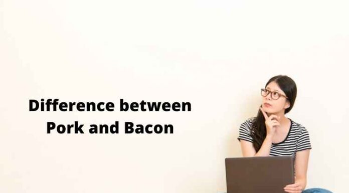 Difference between Pork and Bacon Difference between Pork and Bacon