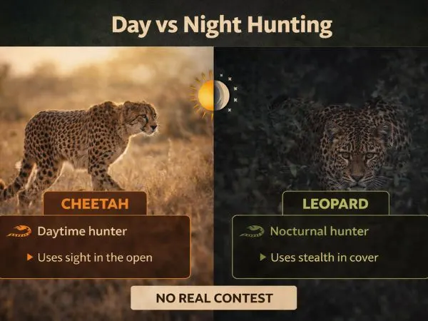 Day and night hunting habits
