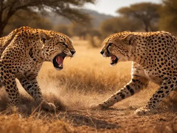 Face-off in the African savannah